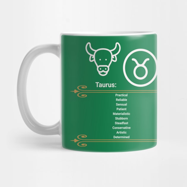 Taurus Zodiac T-Shirt by Mugs and threads by Paul